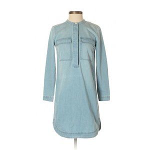 J Crew Chambray Dress Blue XXS NWT